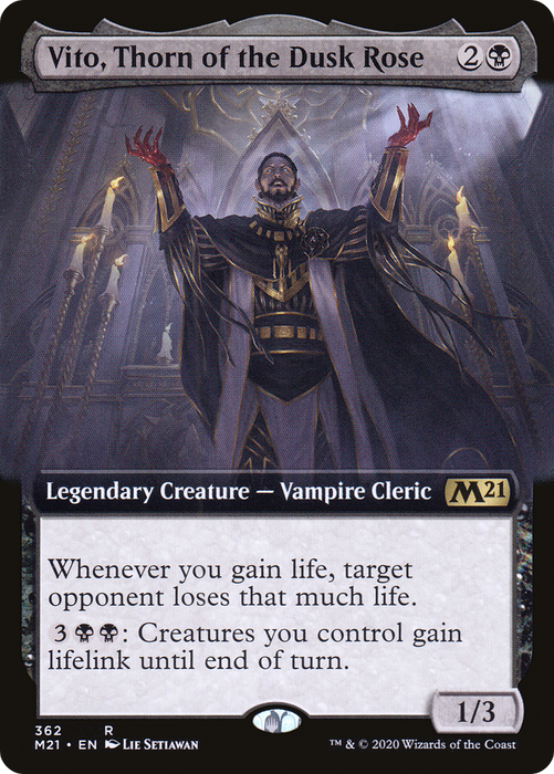 Vito, Thorn of the Dusk Rose (M21-362) - rare: (Extended Art) - Foil