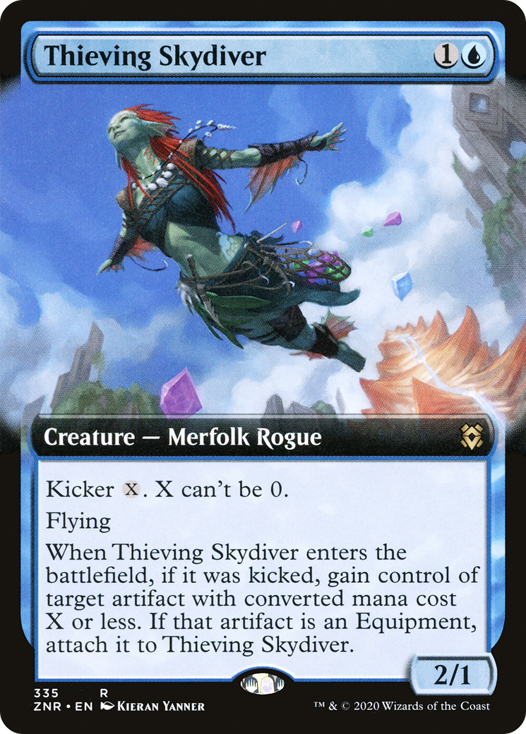 Thieving Skydiver (ZNR-335) - rare: (Extended Art)