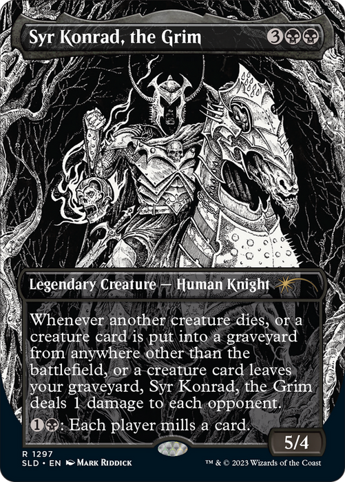 Syr Konrad, the Grim (SLD-1297) - rare (Borderless)
