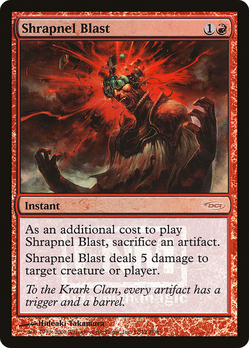 Shrapnel Blast (FNM-012) - rare - Foil