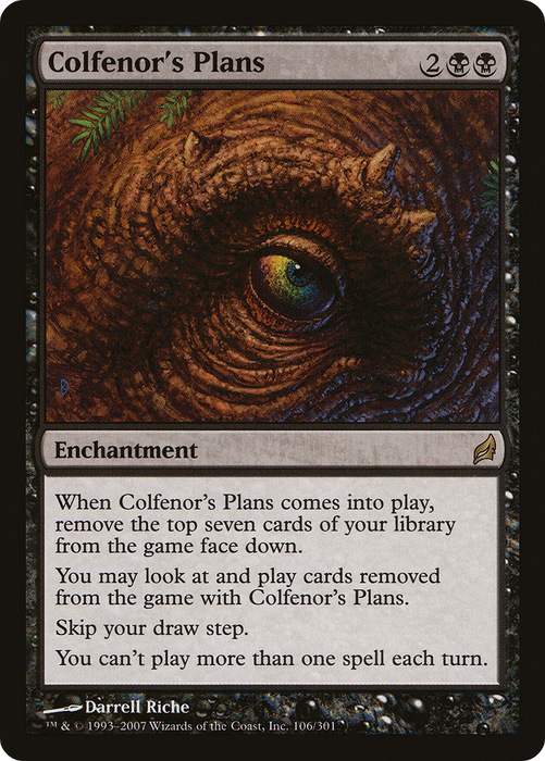Colfenor's Plans (LRW-106) - rare - Foil