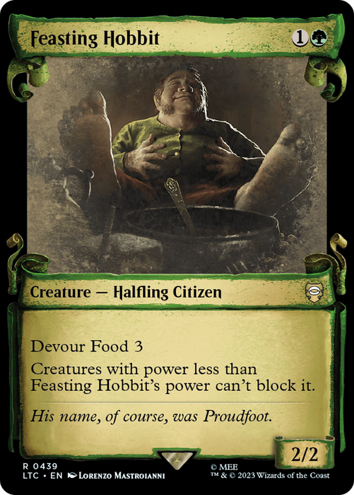 Feasting Hobbit (LTC-439) - rare: (Showcase)