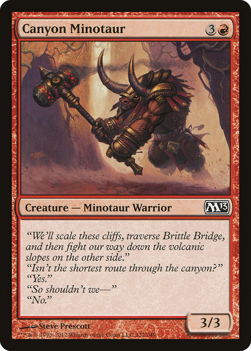 Canyon Minotaur (M13-122) - common - Foil