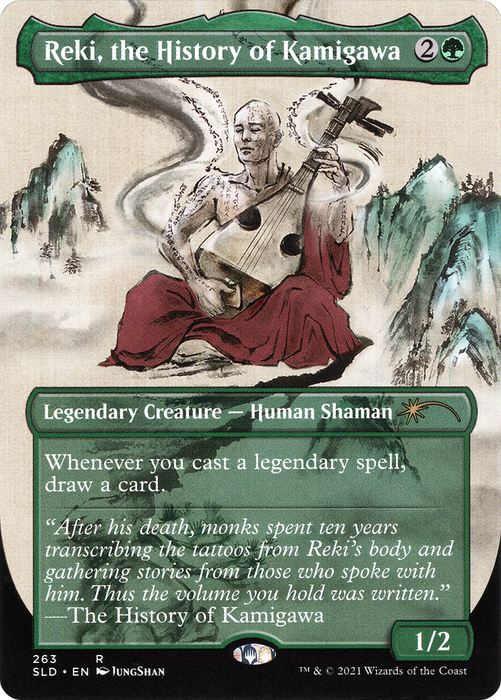 Reki, the History of Kamigawa (SLD-263) - rare (Borderless) - Foil