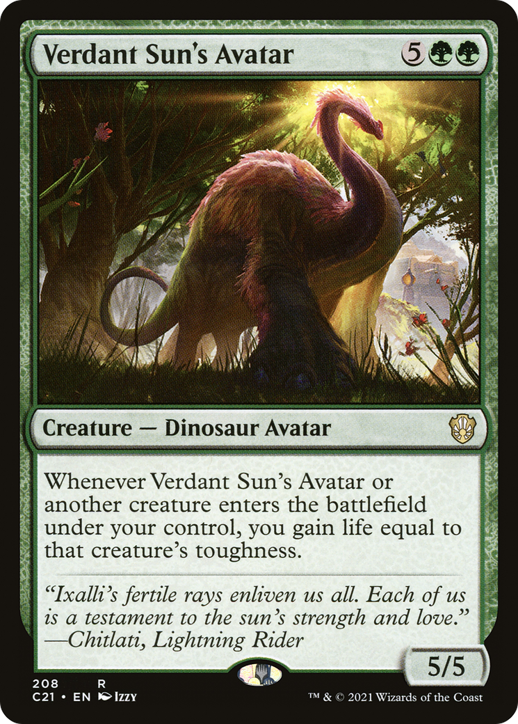 Verdant Sun's Avatar (C21-208) - rare
