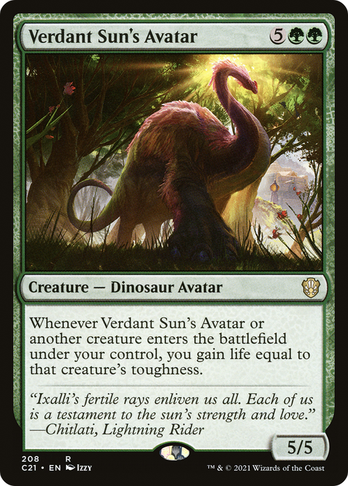 Verdant Sun's Avatar (C21-208) - rare