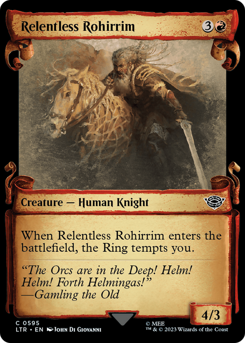 Relentless Rohirrim (LTR-595) - common: (Showcase)