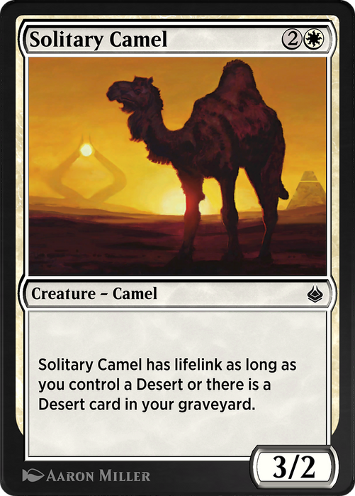 Solitary Camel (AKR-036) - common