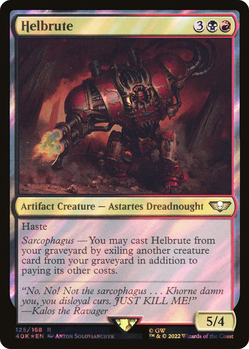 Helbrute (40K-125★) - rare - Foil