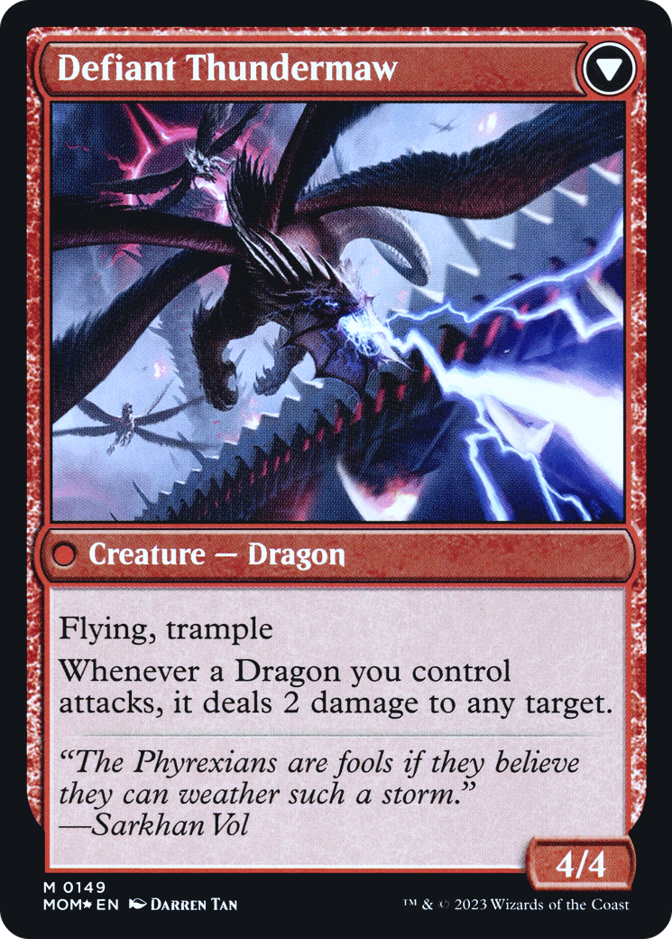 Invasion of Tarkir // Defiant Thundermaw (PRE-149S) - mythic - Foil