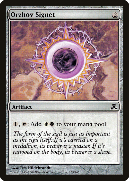 Orzhov Signet (GPT-155) - common - Foil