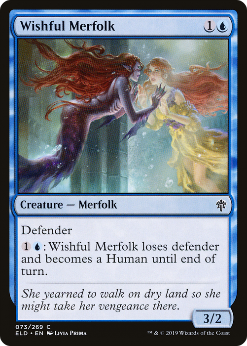 Wishful Merfolk (ELD-073) - common
