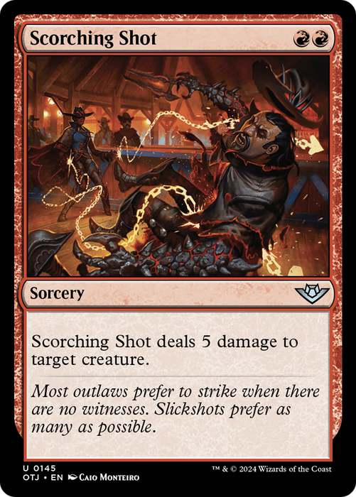 Scorching Shot (OTJ-145) - uncommon - Foil