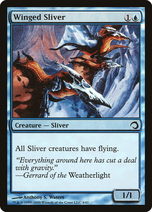 Winged Sliver (PDS-004) - common - Foil