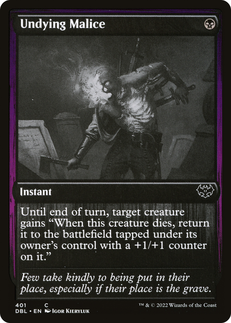 Undying Malice (DBL-401) - common - Foil