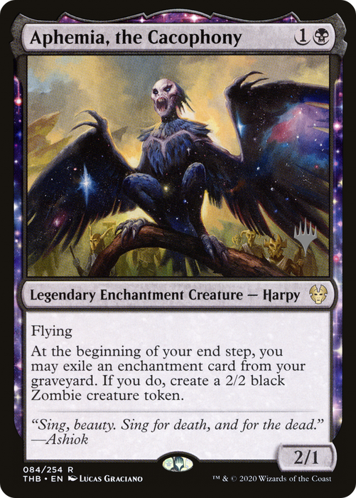 Aphemia, the Cacophony (PPTHB-84P) - rare: (enchantment) - Foil