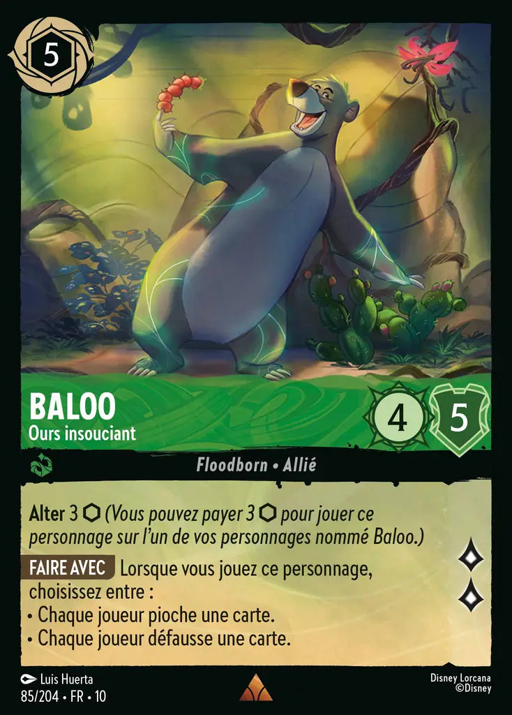 Baloo - Ours insouciant (85/204) - LDLP - Rare - Cold Foil