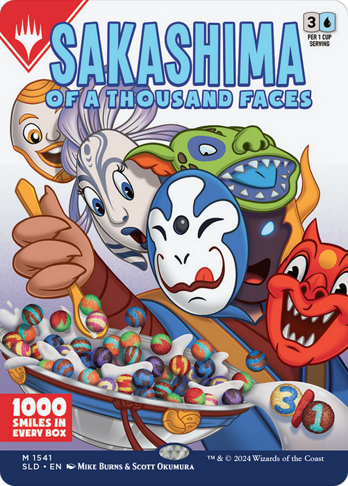 Sakashima of a Thousand Faces // Sakashima of a Thousand Faces (SLD-1541) - mythic (Borderless)