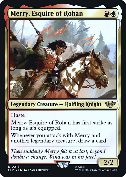 Merry, Esquire of Rohan (PRE-215S) - rare - Foil