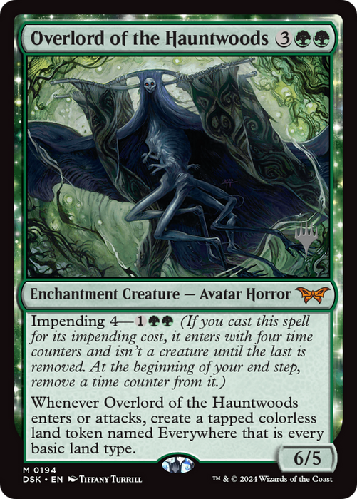 Overlord of the Hauntwoods (PPDSK-194P) - mythic: (enchantment) - Foil