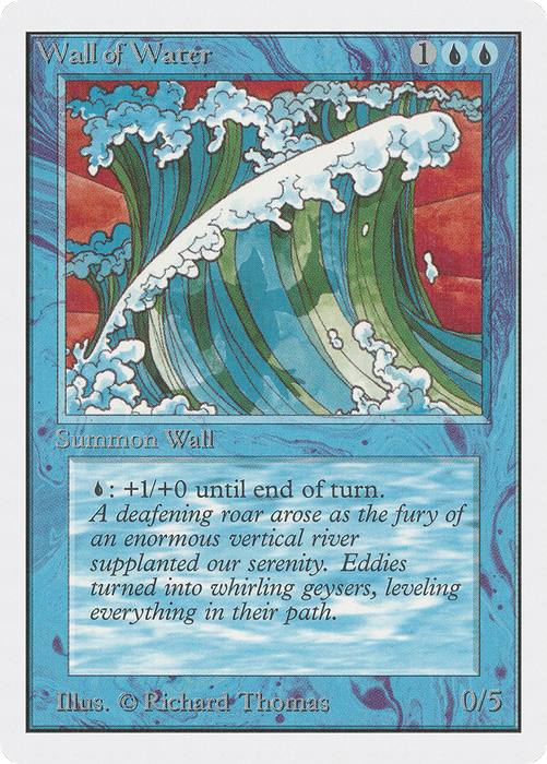 Wall of Water (2ED-091) - uncommon