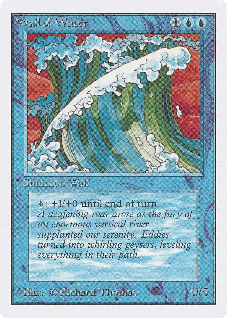 Wall of Water (2ED-091) - uncommon