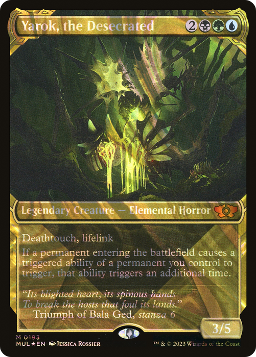 Yarok, the Desecrated (MUL-193) - mythic: (Showcase) - Foil