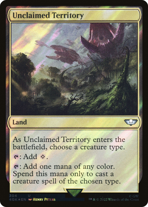 Unclaimed Territory (40K-304★) - uncommon - Foil