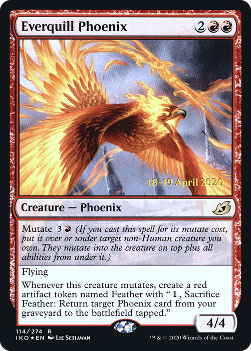 Everquill Phoenix (PRE-114S) - rare - Foil