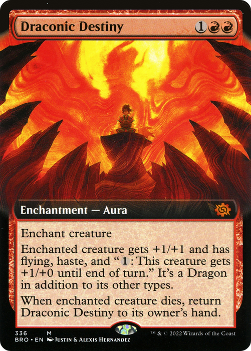 Draconic Destiny (BRO-336) - mythic: (Extended Art) - Foil