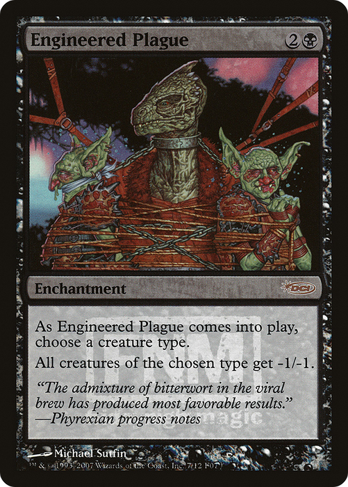 Engineered Plague (FNM-007) - rare - Foil