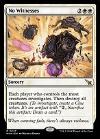 No Witnesses (MKM-027) - rare - Foil
