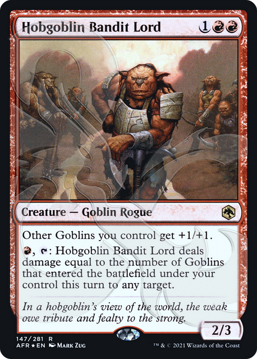 Hobgoblin Bandit Lord (AFR&-147A) - rare - Foil