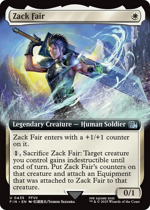 Zack Fair (FIN-435) - uncommon: (Extended Art)