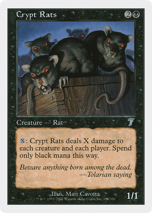 Crypt Rats (7ED-125) - uncommon