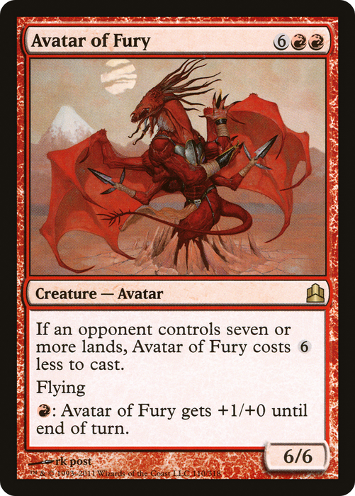 Avatar of Fury (CMD-110) - rare