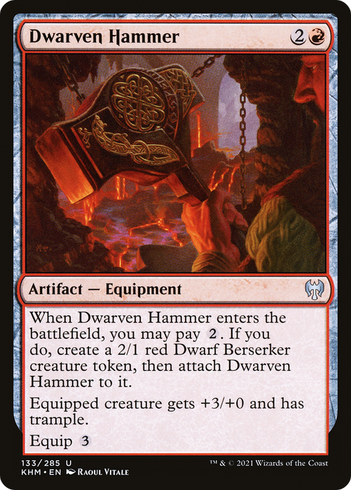 Dwarven Hammer (KHM-133) - uncommon - Foil