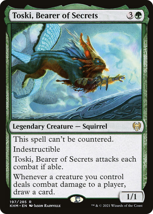 Toski, Bearer of Secrets (KHM-197) - rare - Foil