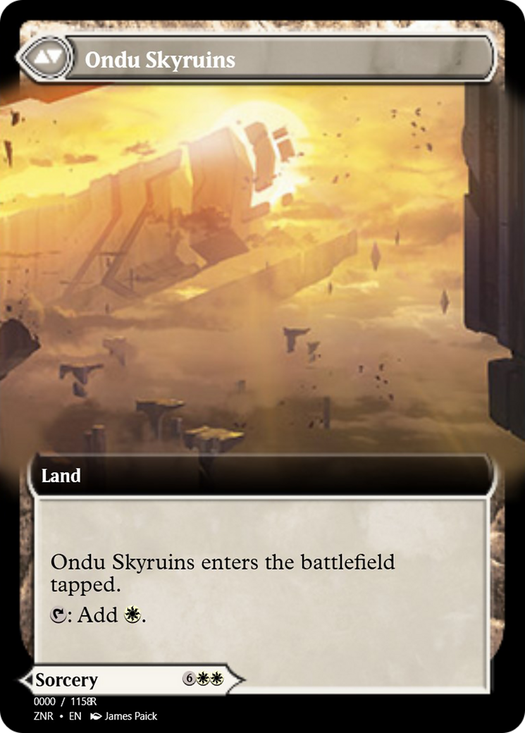 Ondu Inversion // Ondu Skyruins (PRM-83870) - rare - Foil