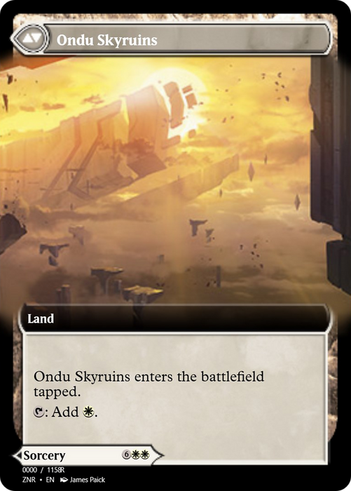 Ondu Inversion // Ondu Skyruins (PRM-83870) - rare - Foil