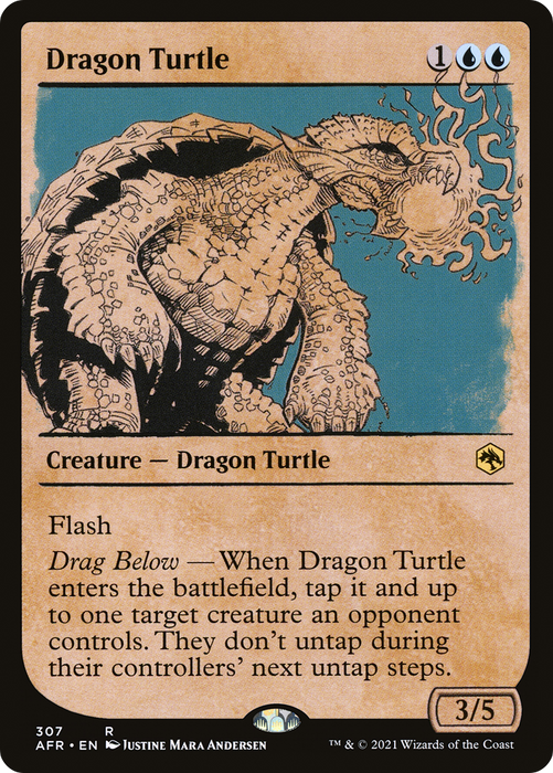 Dragon Turtle (AFR-307) - rare: (Showcase)