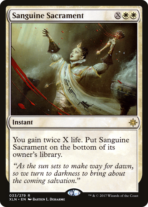 Sanguine Sacrament (XLN-033) - rare - Foil