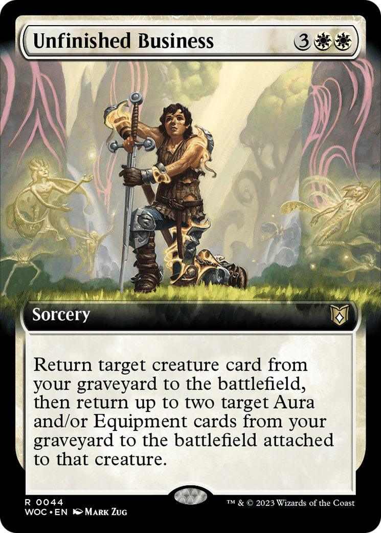 Unfinished Business (WOC-044) - rare: (Extended Art)