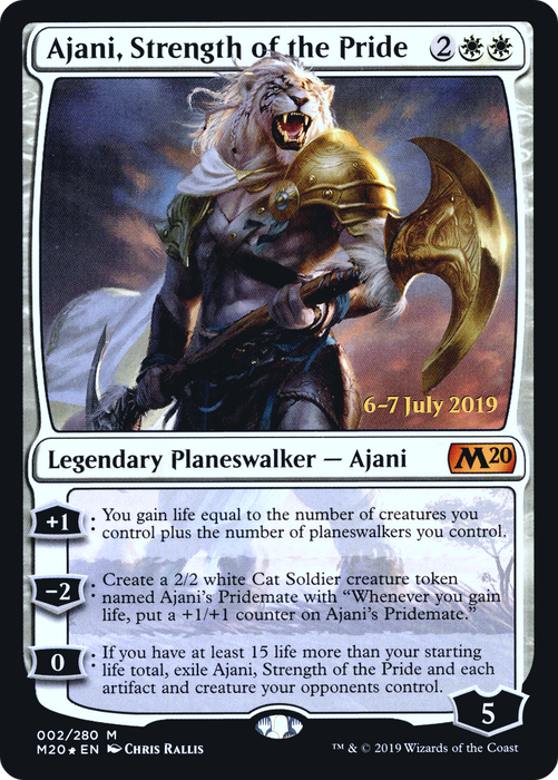 Ajani, Strength of the Pride (PRE-02S) - mythic - Foil