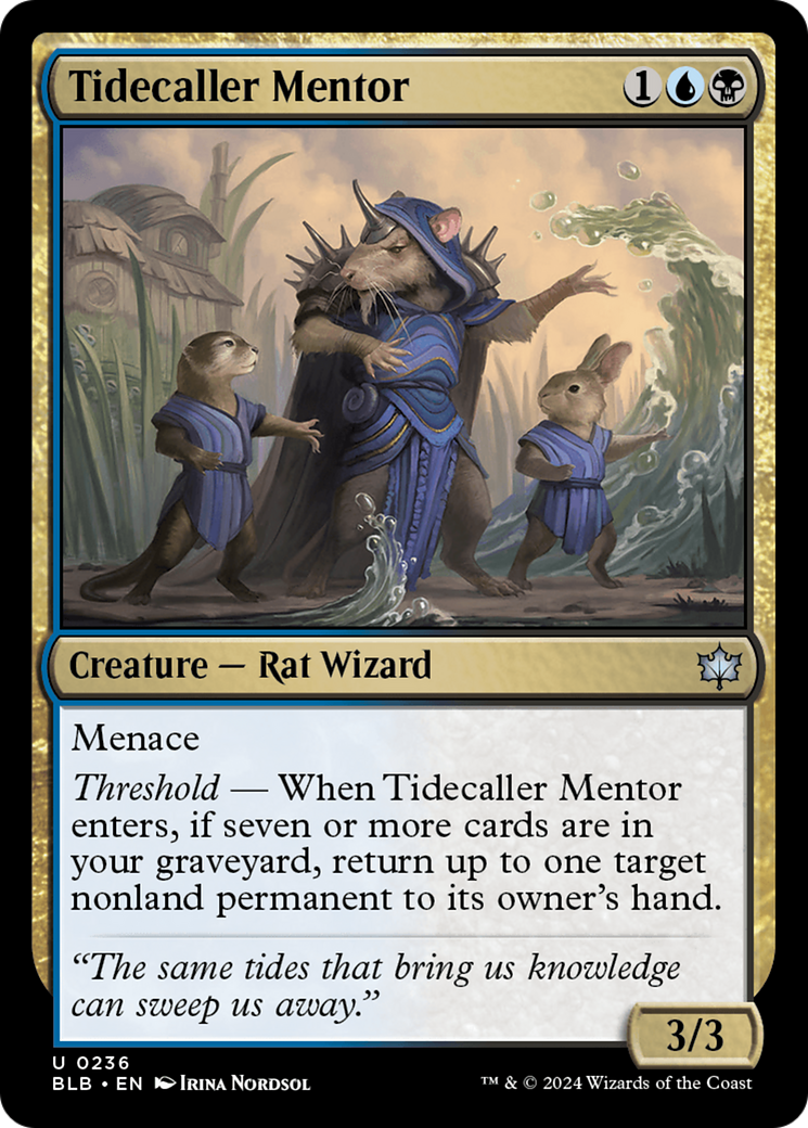 Tidecaller Mentor (BLB-236) - uncommon - Foil