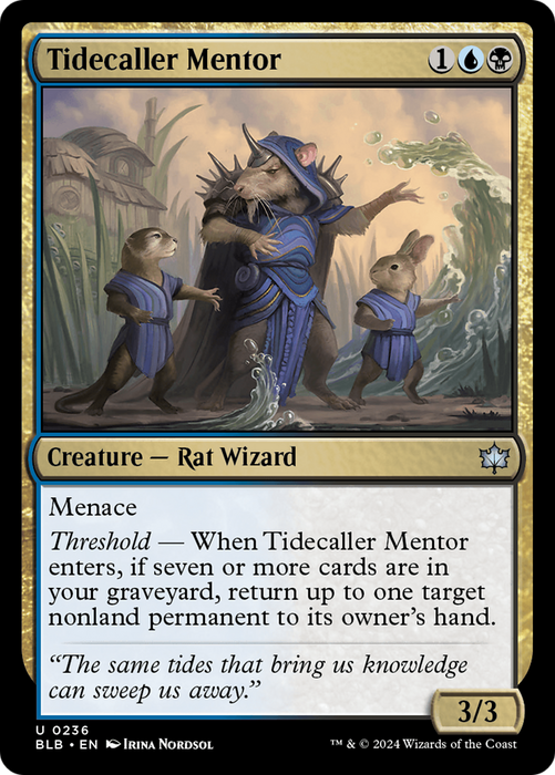Tidecaller Mentor (BLB-236) - uncommon