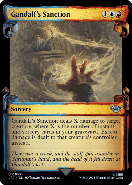 Gandalf's Sanction (LTR-659) - uncommon: (Showcase) - Foil