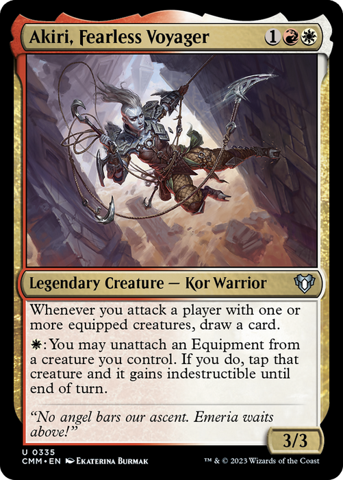 Akiri, Fearless Voyager (CMM-335) - uncommon - Foil