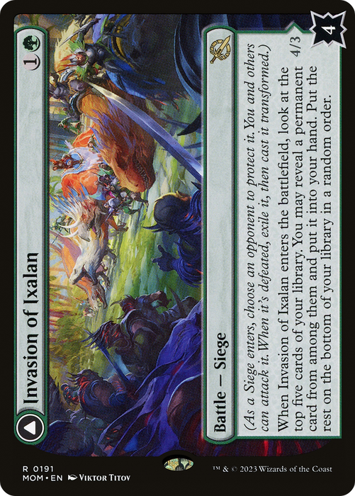 Invasion of Ixalan // Belligerent Regisaur (MOM-191) - rare - Foil
