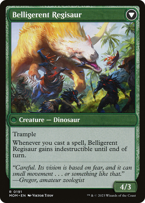 Invasion of Ixalan // Belligerent Regisaur (MOM-191) - rare